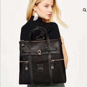 Henri Bendel Black Jetsetter Convertible Backpack